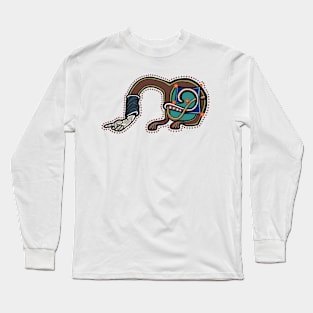 Letter M Manicule W 14C Maastricht Psalter parody Long Sleeve T-Shirt